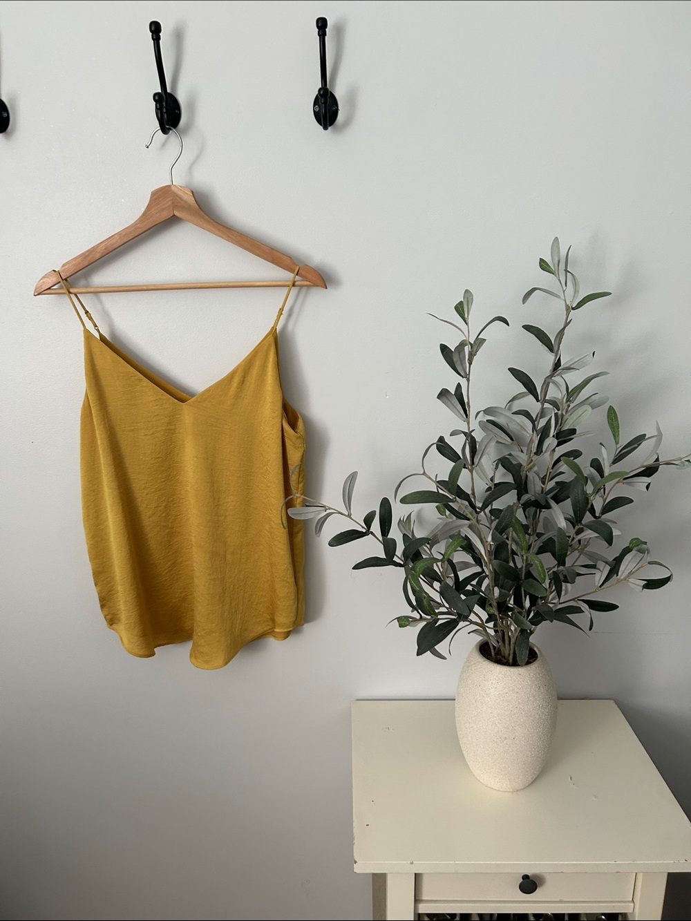 Express Mustard Yellow V-Neck Cami
